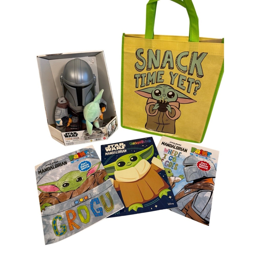 Star Wars Clan of Two Mandalorian Grogu Talking Plush Toy Kids Gift Bundle NEW